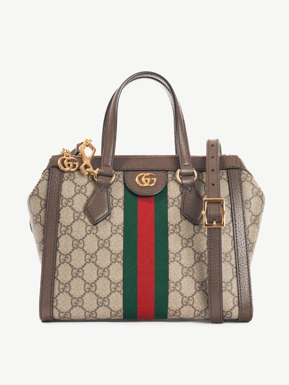Gucci Ophidia Small Beige & Ebony GG Supreme Tote
